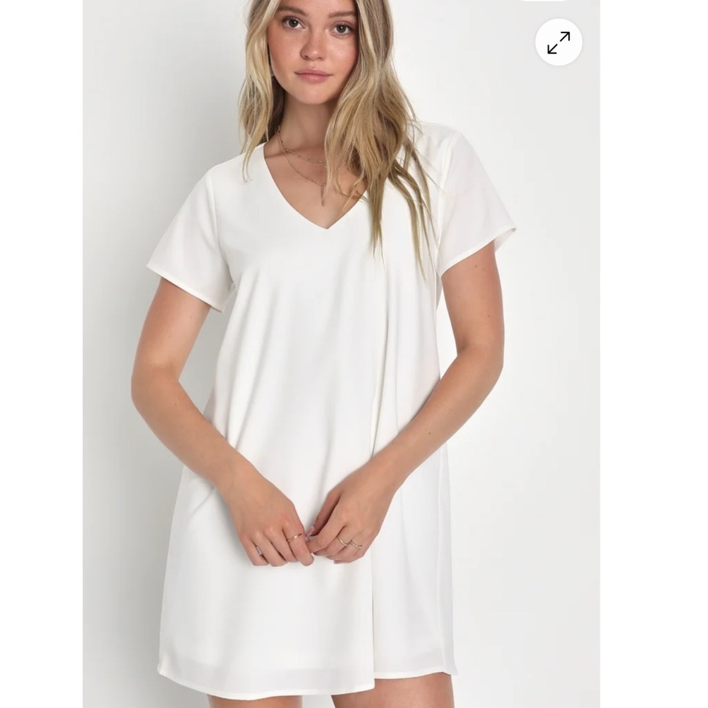 Lulus Freestyle White Shift Dress